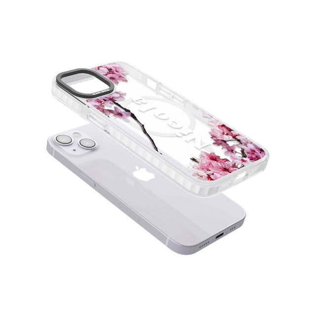 Personalised Cherry Blossoms with Text Custom Phone Case iPhone 15 Pro Max / Black Impact Case,iPhone 15 Plus / Black Impact Case,iPhone 15 Pro / Black Impact Case,iPhone 15 / Black Impact Case,iPhone 15 Pro Max / Impact Case,iPhone 15 Plus / Impact Case,iPhone 15 Pro / Impact Case,iPhone 15 / Impact Case,iPhone 15 Pro Max / Magsafe Black Impact Case,iPhone 15 Plus / Magsafe Black Impact Case,iPhone 15 Pro / Magsafe Black Impact Case,iPhone 15 / Magsafe Black Impact Case,iPhone 14 Pro Max / Black Impact Cas