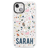 Personalised Terrazzo Custom Phone Case iPhone 15 Plus / Magsafe Impact Case,iPhone 15 / Magsafe Impact Case Blanc Space