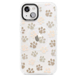 Paw Prints Phone Case iPhone 15 Plus / Magsafe Impact Case,iPhone 15 / Magsafe Impact Case Blanc Space