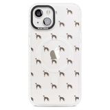 Whippet/Italian Greyhound Dog Pattern Clear