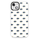 Gold Eyes Psychedelic Eyes Pattern Phone Case iPhone 15 Plus / Magsafe Impact Case,iPhone 15 / Magsafe Impact Case Blanc Space