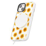 Sunflowers Transparent Pattern