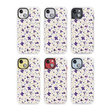 Violet Floral Pattern Design - Cream