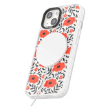 Red Poppy Transparent Floral