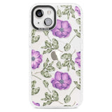 Purple Blossoms Transparent Floral