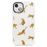 Clear Jaguar Jungle Cat Pattern Phone Case iPhone 15 Plus / Magsafe Impact Case,iPhone 15 / Magsafe Impact Case Blanc Space