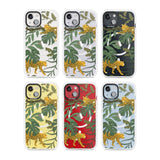 Two Jaguars & Foliage Jungle Cat Pattern