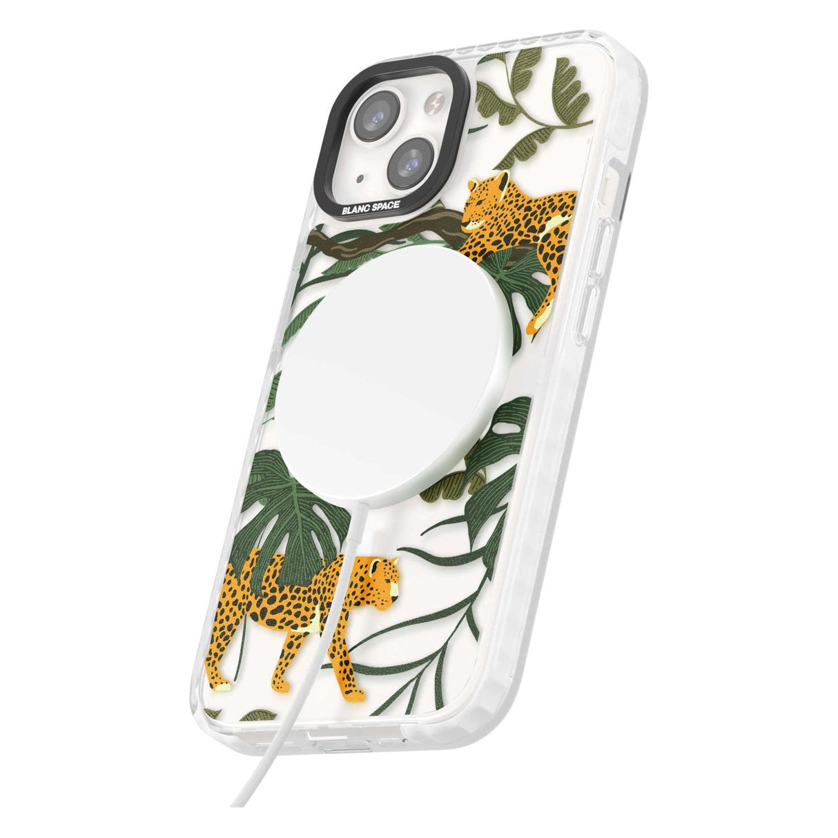 Two Jaguars & Foliage Jungle Cat Pattern