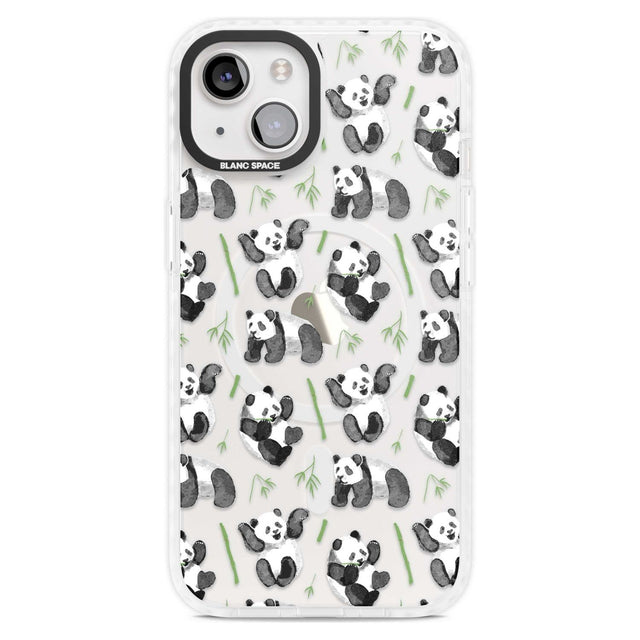 Watercolour Panda Pattern