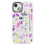 Black Magic Pattern Phone Case iPhone 15 Plus / Magsafe Impact Case,iPhone 15 / Magsafe Impact Case Blanc Space