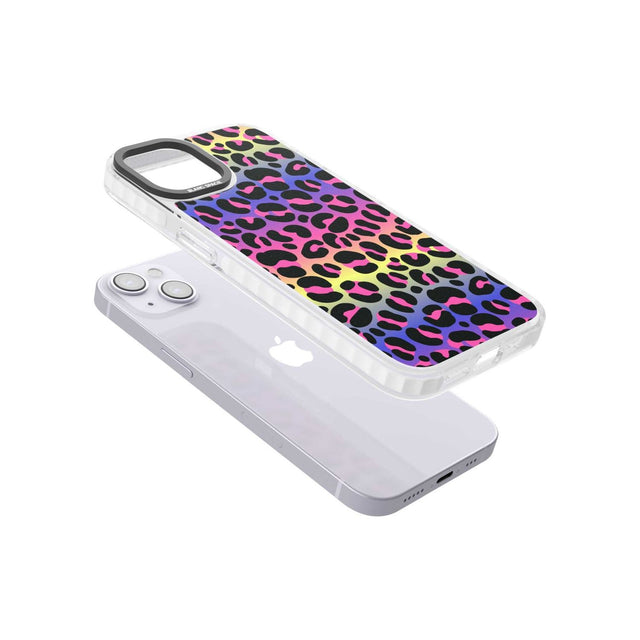 Rainbow Gradient Leopard Print