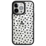 Messy Black Dot Pattern Phone Case iPhone 15 Pro Max / Magsafe Black Impact Case,iPhone 15 Pro / Magsafe Black Impact Case,iPhone 14 Pro Max / Magsafe Black Impact Case,iPhone 14 Pro / Magsafe Black Impact Case,iPhone 13 Pro / Magsafe Black Impact Case Blanc Space