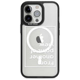 Another Point of View (White) Phone Case iPhone 15 Pro Max / Magsafe Black Impact Case,iPhone 15 Pro / Magsafe Black Impact Case,iPhone 14 Pro Max / Magsafe Black Impact Case,iPhone 14 Pro / Magsafe Black Impact Case,iPhone 13 Pro / Magsafe Black Impact Case Blanc Space