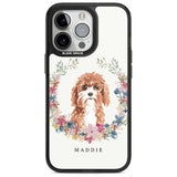 Personalised Cavapoo - Watercolour Dog Portrait Custom Phone Case iPhone 15 Pro Max / Magsafe Black Impact Case,iPhone 15 Pro / Magsafe Black Impact Case,iPhone 14 Pro Max / Magsafe Black Impact Case,iPhone 14 Pro / Magsafe Black Impact Case,iPhone 13 Pro / Magsafe Black Impact Case Blanc Space