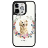 Personalised Golden Retriever - Watercolour Dog Portrait Custom Phone Case iPhone 15 Pro Max / Magsafe Black Impact Case,iPhone 15 Pro / Magsafe Black Impact Case,iPhone 14 Pro Max / Magsafe Black Impact Case,iPhone 14 Pro / Magsafe Black Impact Case,iPhone 13 Pro / Magsafe Black Impact Case Blanc Space