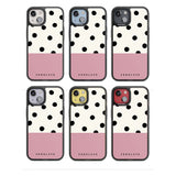 Personalised Pink Border Polka Dot Custom Phone Case iPhone 15 Pro Max / Black Impact Case,iPhone 15 Plus / Black Impact Case,iPhone 15 Pro / Black Impact Case,iPhone 15 / Black Impact Case,iPhone 15 Pro Max / Impact Case,iPhone 15 Plus / Impact Case,iPhone 15 Pro / Impact Case,iPhone 15 / Impact Case,iPhone 15 Pro Max / Magsafe Black Impact Case,iPhone 15 Plus / Magsafe Black Impact Case,iPhone 15 Pro / Magsafe Black Impact Case,iPhone 15 / Magsafe Black Impact Case,iPhone 14 Pro Max / Black Impact Case,iP