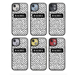 Personalised Black Bar & Dots Custom Phone Case iPhone 15 Pro Max / Black Impact Case,iPhone 15 Plus / Black Impact Case,iPhone 15 Pro / Black Impact Case,iPhone 15 / Black Impact Case,iPhone 15 Pro Max / Impact Case,iPhone 15 Plus / Impact Case,iPhone 15 Pro / Impact Case,iPhone 15 / Impact Case,iPhone 15 Pro Max / Magsafe Black Impact Case,iPhone 15 Plus / Magsafe Black Impact Case,iPhone 15 Pro / Magsafe Black Impact Case,iPhone 15 / Magsafe Black Impact Case,iPhone 14 Pro Max / Black Impact Case,iPhone 