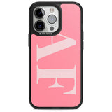 Personalised Light & Dark Pink Personalised Custom Phone Case iPhone 15 Pro Max / Magsafe Black Impact Case,iPhone 15 Pro / Magsafe Black Impact Case,iPhone 14 Pro Max / Magsafe Black Impact Case,iPhone 14 Pro / Magsafe Black Impact Case,iPhone 13 Pro / Magsafe Black Impact Case Blanc Space