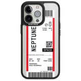 Personalised Neptune Space Travel Ticket Custom Phone Case iPhone 15 Pro Max / Magsafe Black Impact Case,iPhone 15 Pro / Magsafe Black Impact Case,iPhone 14 Pro Max / Magsafe Black Impact Case,iPhone 14 Pro / Magsafe Black Impact Case,iPhone 13 Pro / Magsafe Black Impact Case Blanc Space