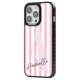 Personalised Pink Stripes & Large Monogram Custom Phone Case iPhone 15 Pro Max / Black Impact Case,iPhone 15 Plus / Black Impact Case,iPhone 15 Pro / Black Impact Case,iPhone 15 / Black Impact Case,iPhone 15 Pro Max / Impact Case,iPhone 15 Plus / Impact Case,iPhone 15 Pro / Impact Case,iPhone 15 / Impact Case,iPhone 15 Pro Max / Magsafe Black Impact Case,iPhone 15 Plus / Magsafe Black Impact Case,iPhone 15 Pro / Magsafe Black Impact Case,iPhone 15 / Magsafe Black Impact Case,iPhone 14 Pro Max / Black Impact