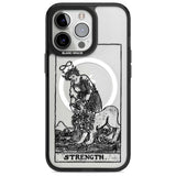 Personalised Strength Tarot Card - Transparent Custom Phone Case iPhone 15 Pro Max / Magsafe Black Impact Case,iPhone 15 Pro / Magsafe Black Impact Case,iPhone 14 Pro Max / Magsafe Black Impact Case,iPhone 14 Pro / Magsafe Black Impact Case,iPhone 13 Pro / Magsafe Black Impact Case Blanc Space