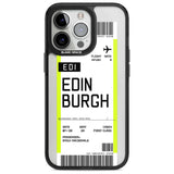 Personalised Edinburgh Boarding Pass Custom Phone Case iPhone 15 Pro Max / Magsafe Black Impact Case,iPhone 15 Pro / Magsafe Black Impact Case,iPhone 14 Pro Max / Magsafe Black Impact Case,iPhone 14 Pro / Magsafe Black Impact Case,iPhone 13 Pro / Magsafe Black Impact Case Blanc Space