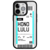 Personalised Honolulu Boarding Pass Custom Phone Case iPhone 15 Pro Max / Magsafe Black Impact Case,iPhone 15 Pro / Magsafe Black Impact Case,iPhone 14 Pro Max / Magsafe Black Impact Case,iPhone 14 Pro / Magsafe Black Impact Case,iPhone 13 Pro / Magsafe Black Impact Case Blanc Space