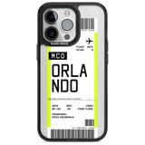 Personalised Orlando Boarding Pass Custom Phone Case iPhone 15 Pro Max / Magsafe Black Impact Case,iPhone 15 Pro / Magsafe Black Impact Case,iPhone 14 Pro Max / Magsafe Black Impact Case,iPhone 14 Pro / Magsafe Black Impact Case,iPhone 13 Pro / Magsafe Black Impact Case Blanc Space