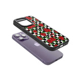 Checkered Pattern & Red Roses Phone Case iPhone 15 Pro Max / Black Impact Case,iPhone 15 Plus / Black Impact Case,iPhone 15 Pro / Black Impact Case,iPhone 15 / Black Impact Case,iPhone 15 Pro Max / Impact Case,iPhone 15 Plus / Impact Case,iPhone 15 Pro / Impact Case,iPhone 15 / Impact Case,iPhone 15 Pro Max / Magsafe Black Impact Case,iPhone 15 Plus / Magsafe Black Impact Case,iPhone 15 Pro / Magsafe Black Impact Case,iPhone 15 / Magsafe Black Impact Case,iPhone 14 Pro Max / Black Impact Case,iPhone 14 Plus