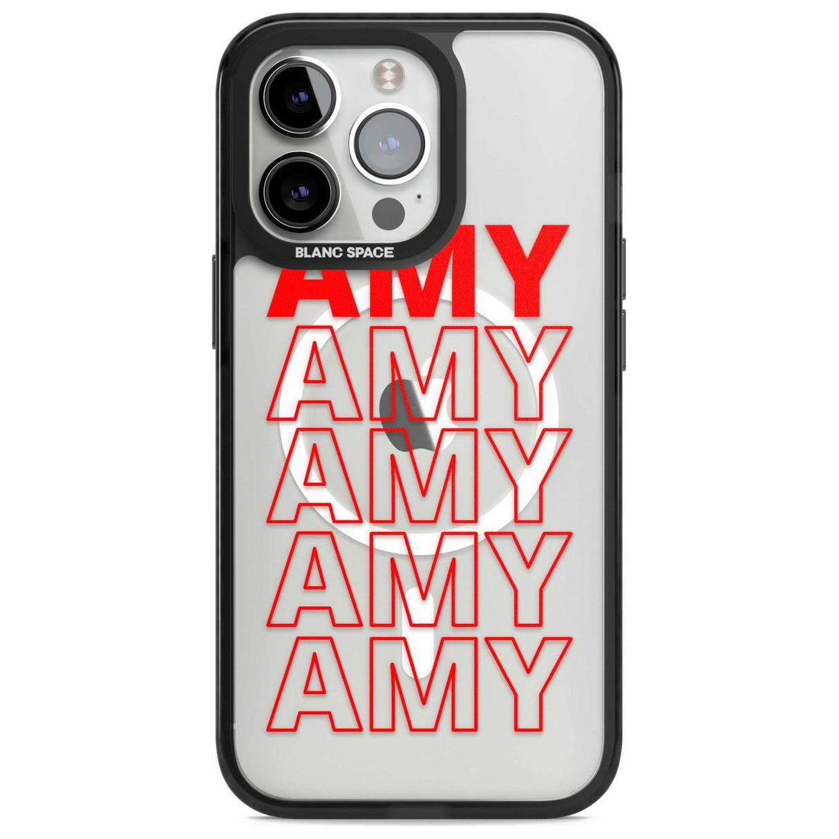 Personalised Clear Text  5B Custom Phone Case iPhone 15 Pro Max / Magsafe Black Impact Case,iPhone 15 Pro / Magsafe Black Impact Case,iPhone 14 Pro Max / Magsafe Black Impact Case,iPhone 14 Pro / Magsafe Black Impact Case,iPhone 13 Pro / Magsafe Black Impact Case Blanc Space