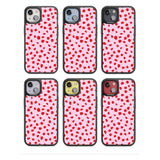 Red on Pink Dalmatian Polka Dot Spots