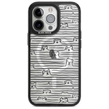 Dog Line Art - Black Phone Case iPhone 15 Pro Max / Magsafe Black Impact Case,iPhone 15 Pro / Magsafe Black Impact Case,iPhone 14 Pro Max / Magsafe Black Impact Case,iPhone 14 Pro / Magsafe Black Impact Case,iPhone 13 Pro / Magsafe Black Impact Case Blanc Space