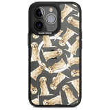 Golden Retriever Watercolour Dog Pattern Phone Case iPhone 15 Pro Max / Magsafe Black Impact Case,iPhone 15 Pro / Magsafe Black Impact Case,iPhone 14 Pro Max / Magsafe Black Impact Case,iPhone 14 Pro / Magsafe Black Impact Case,iPhone 13 Pro / Magsafe Black Impact Case Blanc Space