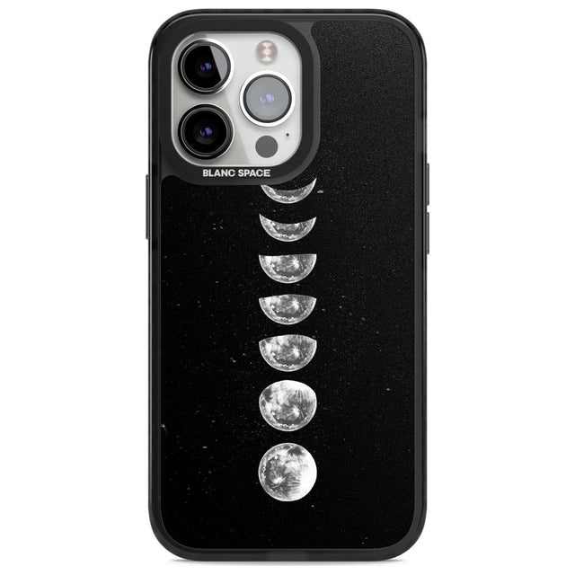 Light Watercolour Moons Phone Case iPhone 15 Pro Max / Magsafe Black Impact Case,iPhone 15 Pro / Magsafe Black Impact Case,iPhone 14 Pro Max / Magsafe Black Impact Case,iPhone 14 Pro / Magsafe Black Impact Case,iPhone 13 Pro / Magsafe Black Impact Case Blanc Space