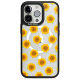 Sunflowers Transparent Pattern