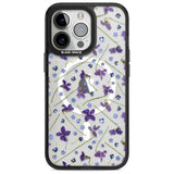 Violet & Blue Floral Pattern Design