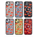 Red Poppy Transparent Floral