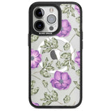 Purple Blossoms Transparent Floral