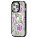 Purple Blossoms Transparent Floral