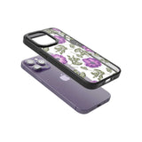 Purple Blossoms Transparent Floral