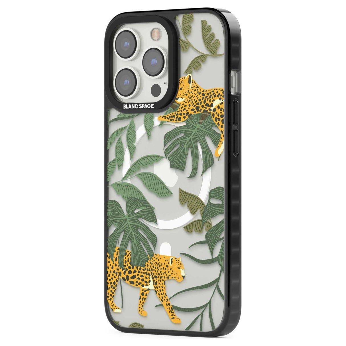 Two Jaguars & Foliage Jungle Cat Pattern