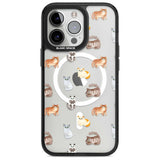 Cute Cat Pattern - Clear Phone Case iPhone 15 Pro Max / Magsafe Black Impact Case,iPhone 15 Pro / Magsafe Black Impact Case,iPhone 14 Pro Max / Magsafe Black Impact Case,iPhone 14 Pro / Magsafe Black Impact Case,iPhone 13 Pro / Magsafe Black Impact Case Blanc Space