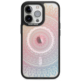 Large Rainbow Mandala Phone Case iPhone 15 Pro Max / Magsafe Black Impact Case,iPhone 15 Pro / Magsafe Black Impact Case,iPhone 14 Pro Max / Magsafe Black Impact Case,iPhone 14 Pro / Magsafe Black Impact Case,iPhone 13 Pro / Magsafe Black Impact Case Blanc Space