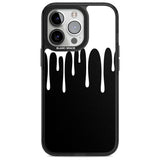 Melted Effect: White & Black Phone Case iPhone 15 Pro Max / Magsafe Black Impact Case,iPhone 15 Pro / Magsafe Black Impact Case,iPhone 14 Pro Max / Magsafe Black Impact Case,iPhone 14 Pro / Magsafe Black Impact Case,iPhone 13 Pro / Magsafe Black Impact Case Blanc Space