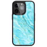 Bright Blue Onyx Marble Phone Case iPhone 15 Pro Max / Magsafe Black Impact Case,iPhone 15 Pro / Magsafe Black Impact Case,iPhone 14 Pro Max / Magsafe Black Impact Case,iPhone 14 Pro / Magsafe Black Impact Case,iPhone 13 Pro / Magsafe Black Impact Case Blanc Space