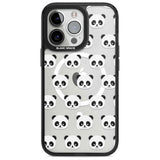 Panda Face Pattern Phone Case iPhone 15 Pro Max / Magsafe Black Impact Case,iPhone 15 Pro / Magsafe Black Impact Case,iPhone 14 Pro Max / Magsafe Black Impact Case,iPhone 14 Pro / Magsafe Black Impact Case,iPhone 13 Pro / Magsafe Black Impact Case Blanc Space