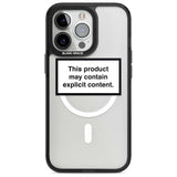 Contains Explicit Content Phone Case iPhone 15 Pro Max / Magsafe Black Impact Case,iPhone 15 Pro / Magsafe Black Impact Case,iPhone 14 Pro Max / Magsafe Black Impact Case,iPhone 14 Pro / Magsafe Black Impact Case,iPhone 13 Pro / Magsafe Black Impact Case Blanc Space