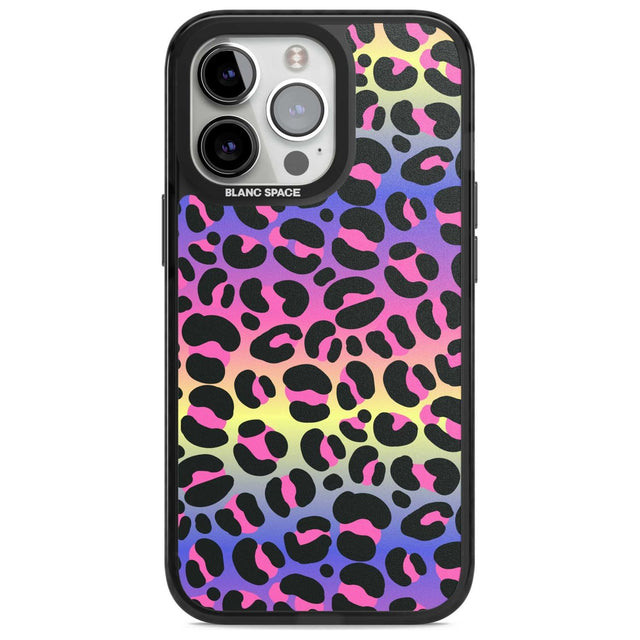 Rainbow Gradient Leopard Print