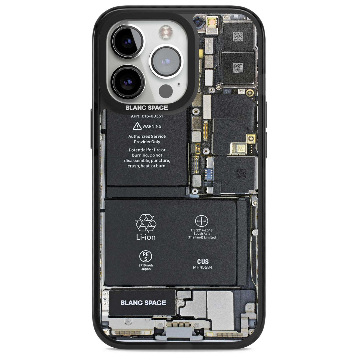 Circuit Board Teardown Phone Case iPhone 15 Pro Max / Magsafe Black Impact Case,iPhone 15 Pro / Magsafe Black Impact Case,iPhone 14 Pro Max / Magsafe Black Impact Case,iPhone 14 Pro / Magsafe Black Impact Case,iPhone 13 Pro / Magsafe Black Impact Case Blanc Space