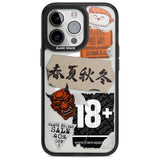 Asian Sticker Mix Phone Case iPhone 15 Pro Max / Magsafe Black Impact Case,iPhone 15 Pro / Magsafe Black Impact Case,iPhone 14 Pro Max / Magsafe Black Impact Case,iPhone 14 Pro / Magsafe Black Impact Case,iPhone 13 Pro / Magsafe Black Impact Case Blanc Space